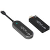 RGBLINK ASK nano 4K USB-C video transmitter and HDMI receiver set, front view showing compact design and connection ports.