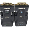 RGBLINK MSP 314-2 2K60 DVI to optical fiber extender pair showing front view of the RGBlink brand device.