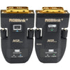 RGBLINK MSP 314-4 4K30 DVI to optical fiber extender set showing front view with two units connected for high-resolution video transmission