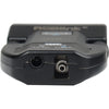 Rear view of RGBLINK MSP 314-4 4K30 DVI to optical fiber extender set showing connection ports and optical fiber cables.