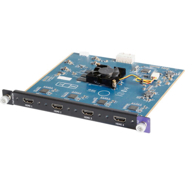 Front view of RGBLINK Quad HDMI 1.3 input module for Q Series Q16pro multiviewer accessories, featuring multiple HDMI ports. – image 1