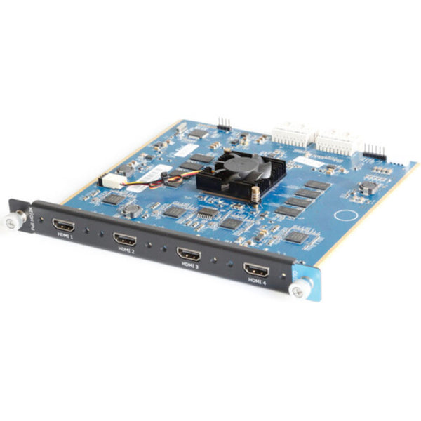 Front view of the RGBLINK Quad HDMI 1.3 Output Module for Q16pro multiviewer accessories showing HDMI ports and branding. – image 1