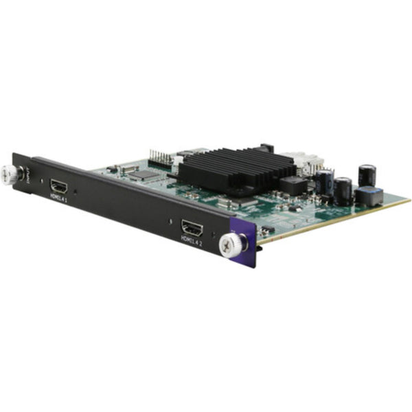 RGBLINK Dual HDMI 1.4 input module for Q16pro multiviewer, front view showing ports and branding. – image 1