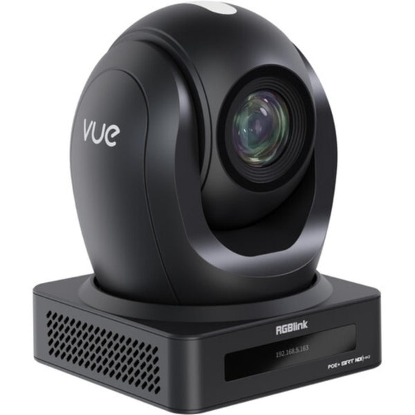 RGBLINK Vue UHD 4K PTZ camera with AI tracking and 30x optical zoom, shown from the front view. – image 1