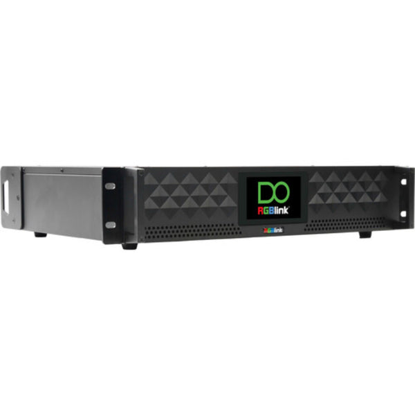 RGBlink D8 PLUS 8K video splicer with HDMI 2.1 and DisplayPort 1.4 input interfaces, shown from a left perspective view. – image 1