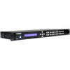 RGBlink DXP H1010 4K HDMI 10x10 matrix switcher with front view, multiple HDMI ports, and control buttons for seamless video switching.