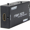 RGBlink MSP 303 SDI to HDMI mini video converter showing front view with input and output ports