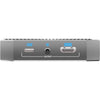 RGBLINK MSP 331U Gen2 HDMI 2.0 4K60 capture card connected to a computer, showcasing its output view for high-quality video capture.