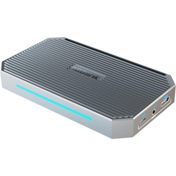 Top view of RGBlink MSP 331U Gen2 HDMI 2.0 4K60 capture card, a compact video capture device with HDMI input and output. – image 1