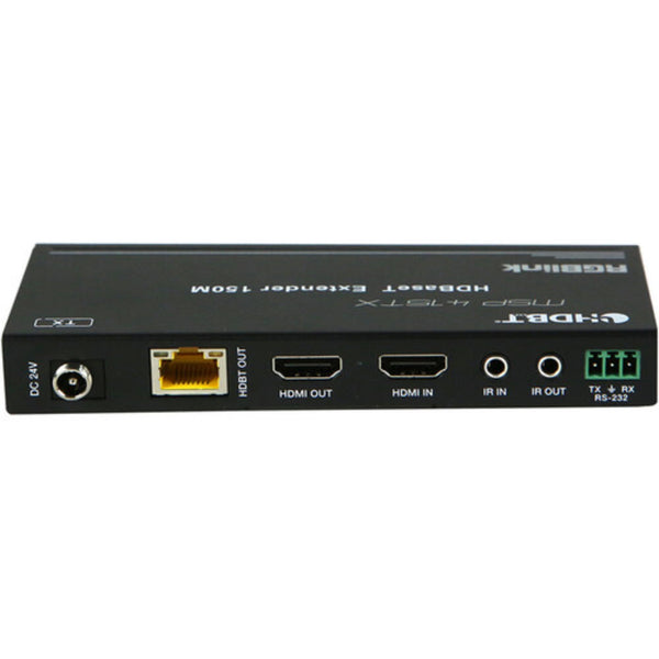 Side view of RGBlink MSP 415 HDMI 2.0 to HDBaseT extender set showing ports and compact design. – image 2