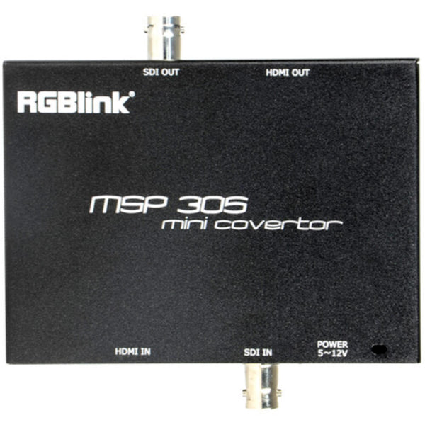 RGBlink MSP 305 bidirectional 3G-SDI HDMI video converter showing front view with input and output ports. – image 1