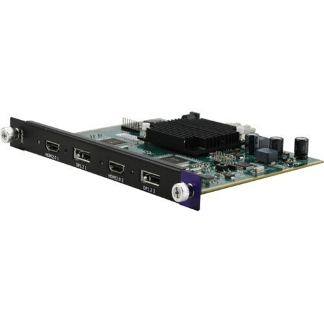 RGBlink dual HDMI 2.0 and dual DisplayPort 1.2 input module for Q16pro Gen2 video router accessory. – image 1