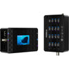 RGBlink MSP 405 HDMI/SDI/Fiber video converter showing top and bottom views with ports for signal input and output.