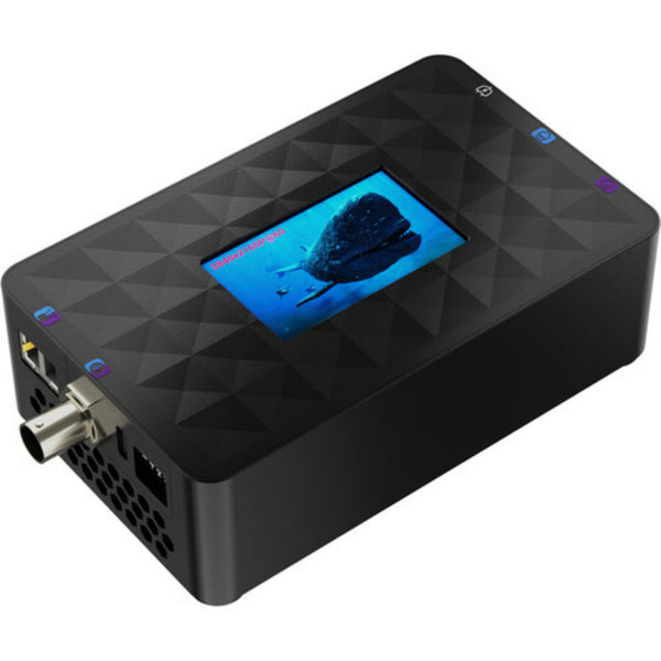 RGBlink MSP 405 HDMI/SDI/Fiber video converter shown from an isometric perspective, featuring multiple input and output ports. – image 5