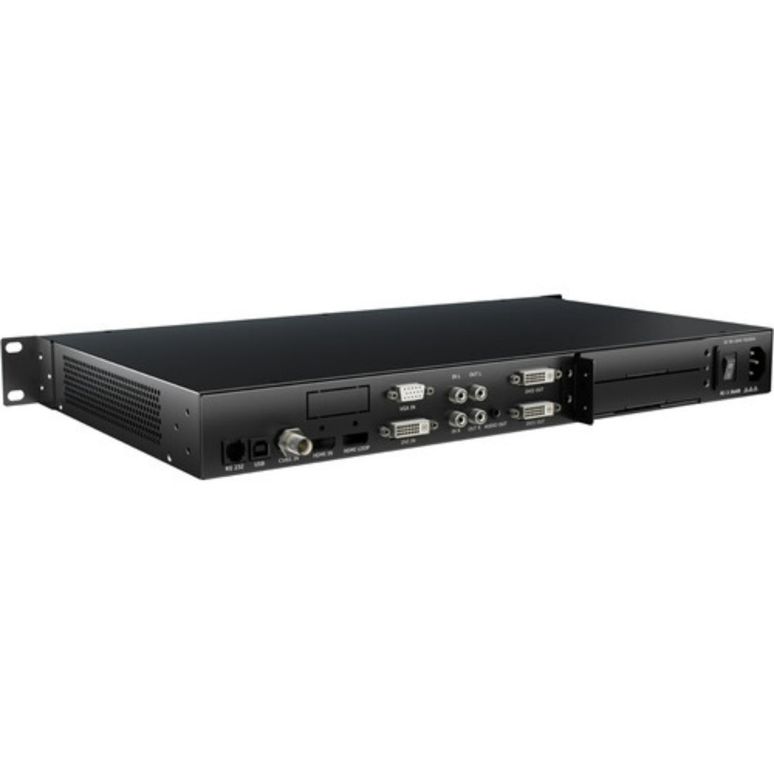 Rear view of RGBlink X1 Gen2 LED Video Processor multiviewer with ports and interface connections. – image 4