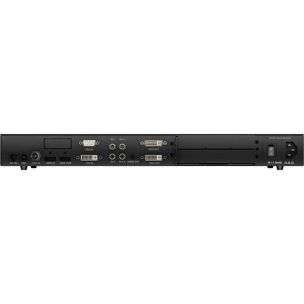RGBlink X1 Gen2 LED Video Processor showcasing rear panel connectivity ports for multiviewer setup.