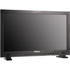 RGBLINK Aura UHD 24-inch 12G-SDI professional production monitor with gold mount, front right view, ideal for video production.