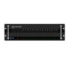 Kiloview RU03S 32-channel rackmount streaming encoder frame with dual 300W power supplies, 3RU size, front view.