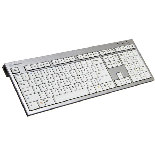 LogicKeyboard Logickeyboard Silver w/dual USB hub US – image 1