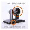HuddleCamHD SimplTrack3 Auto-Tracking PTZ Camera 20x Optical Zoom - Coremicro