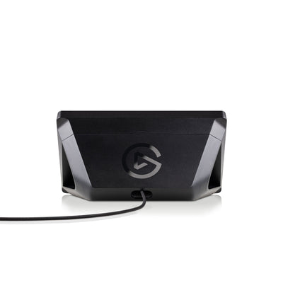 Elgato Stream Deck XL with a logo on a white background