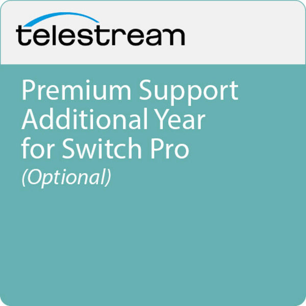 Telestream Premium Support for Switch Pro additional year (optional) – image 1