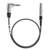 Tentacle Sync C01 RED 16-inch timecode cable with 3.5mm to 4-pin LEMO connector for professional audio and video syncing.
