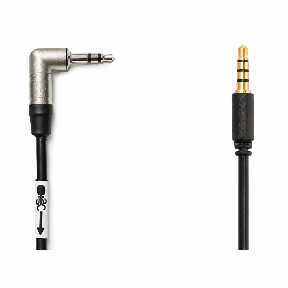 Tentacle Sync C12 TRRS iPhone timecode cable, 8-inch length, used for syncing audio and video devices. – image 1