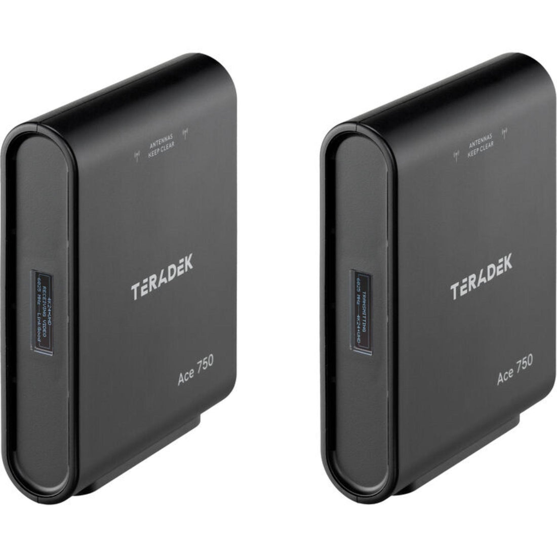 Teradek Ace 750 HDMI wireless video transmitter and receiver set shown from the left side, compact professional video transmission equipment. – image 2
