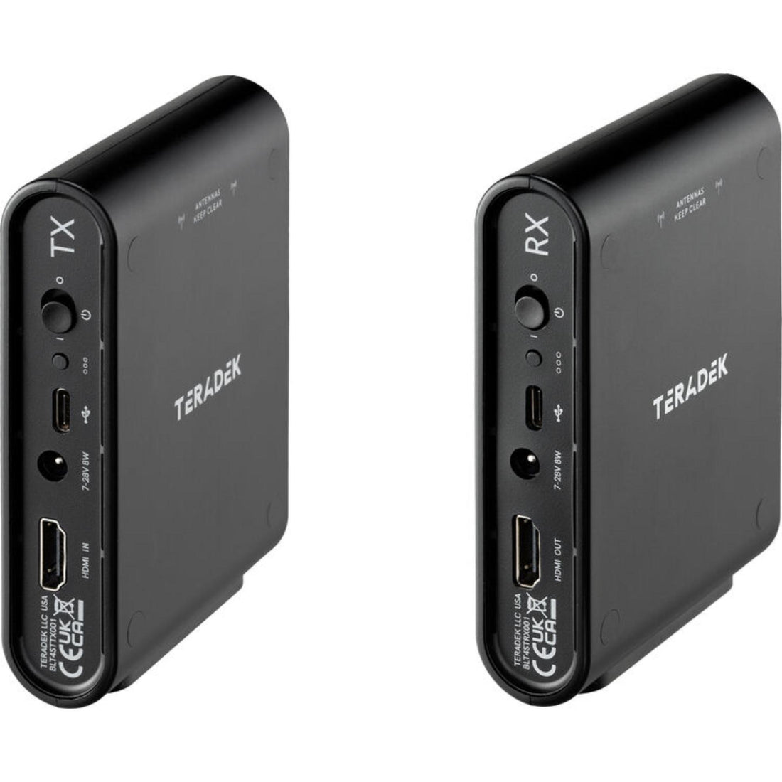 Teradek Ace 750 HDMI wireless video transmitter and receiver set with right side view showing ports and controls. – image 4
