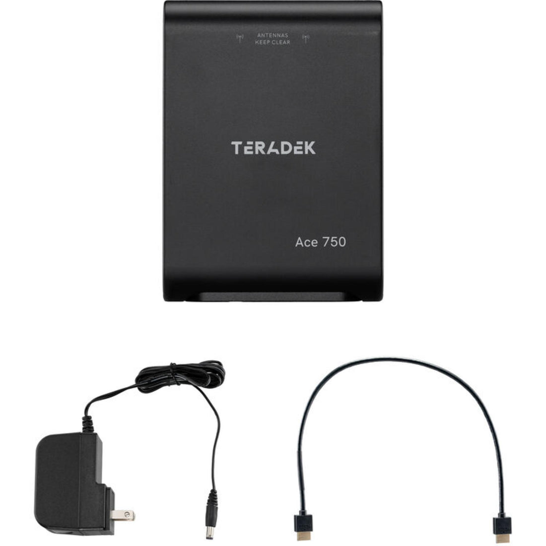 Teradek Ace 750 HDMI wireless video receiver showing front view with HDMI port and LED indicators. – image 6