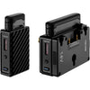 Teradek Bolt 6 LT 750 wireless video transmitter and receiver kit with gold mount, showing rear right side of the device.