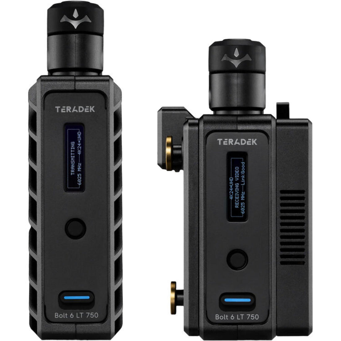 Teradek Bolt 6 LT 750 wireless video transmitter and receiver kit with gold mount, featuring multiple SDI and HDMI ports – image 9