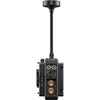 Top view of Teradek Ranger Micro 750 wireless video transmitter and receiver kit with V-mount, 3G-SDI and HDMI connections.