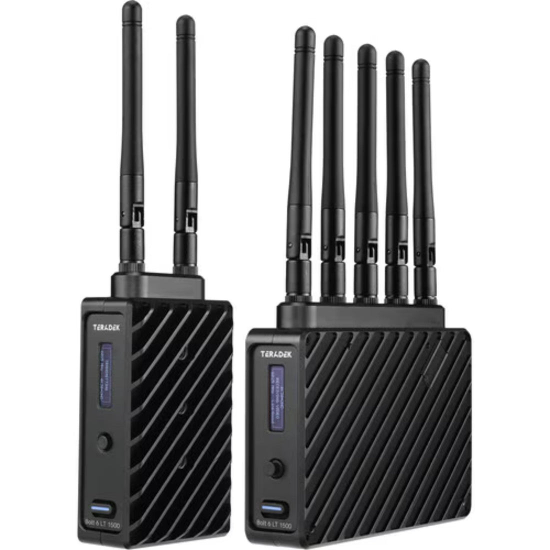 Teradek Bolt 6 LT 1500 wireless streaming encoder kit with 3G-SDI and HDMI, gold mount, for professional video transmission. – image 1