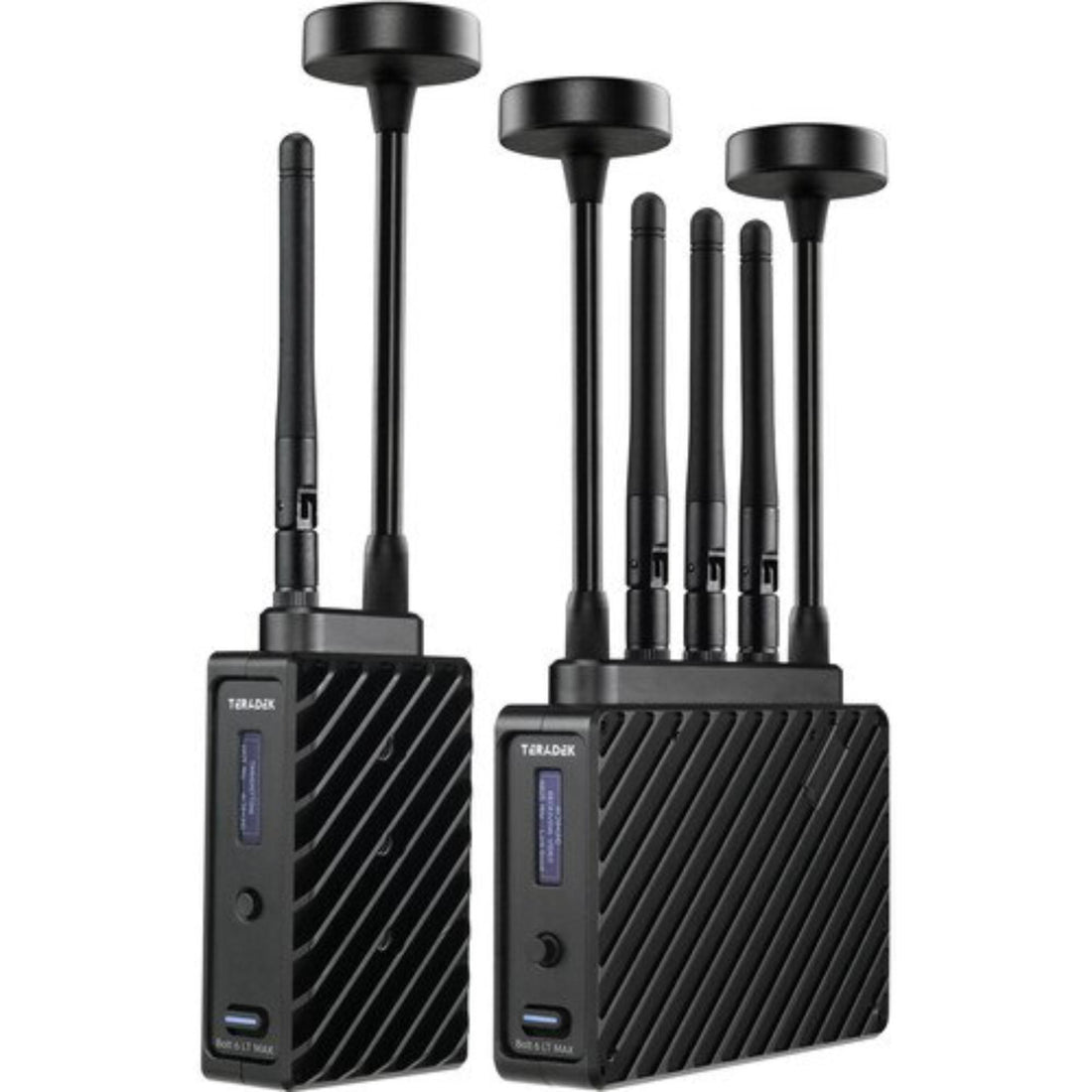 Teradek Bolt 6 LT MAX wireless streaming encoder kit with 3G-SDI and HDMI, gold mount, for professional video transmission. – image 1