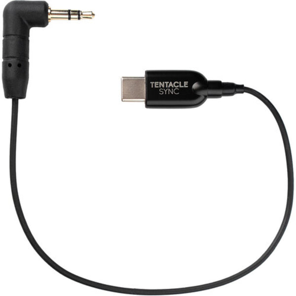 Tentacle Sync Right-Angle 3.5mm TRS to USB-C Timecode Cable (9.8") – image 1