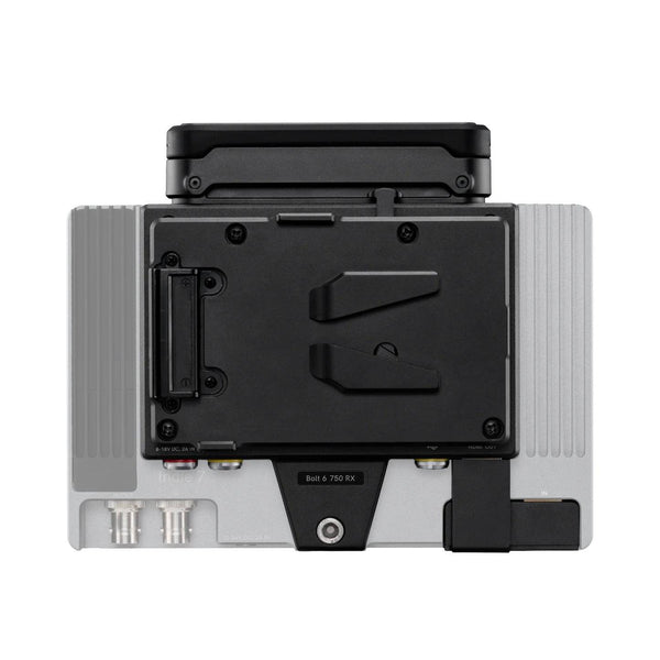 Back view of a Teradek Bolt 6 Monitor Module 750 with connectors and ports on a white background – image 3