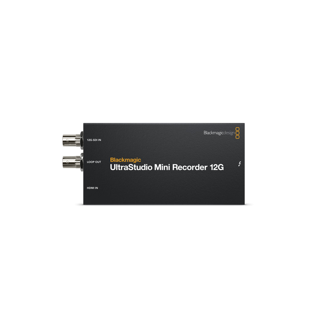 Blackmagic Design UltraStudio Mini Recorder 12G video capture device shown from the top view. – image 1