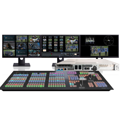 Vizrt TriCaster Vizion Rack 8 & Flex Control Panel Bundle SDI/NDI Live Production System - Coremicro