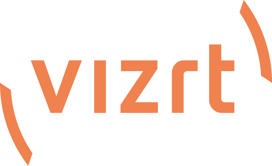 Vizrt NRS Remote Commissioning logo featuring the Vizrt brand logo in orange for computer products. – image 1