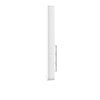 Netgear WAX610Y outdoor wireless access point mounted on a pole, with antenna and weather-resistant design visible in the image.