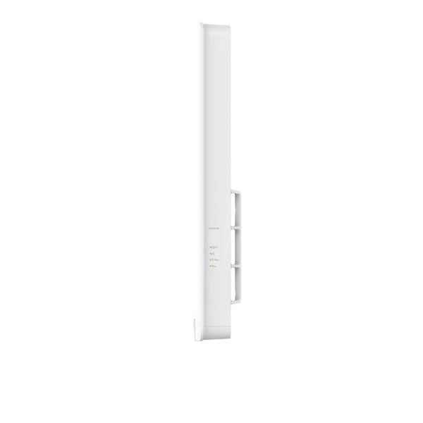 Netgear WAX610Y outdoor wireless access point mounted on a pole, with antenna and weather-resistant design visible in the image. – image 3