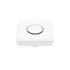 Netgear WBE758 Tri-Band WiFi 7 wireless access point with front view, showing sleek design and multiple antenna ports.