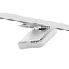 Netgear WBE758 Tri-Band WiFi 7 Access Point mounted on wall with shadowed T-bar installation bracket.