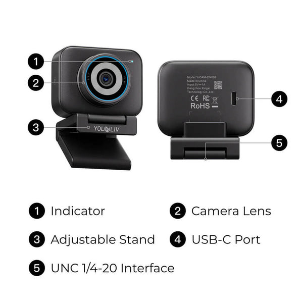 YoloLiv YoloCam S3 AI-Powered 4K Live Streaming Camera – image 7