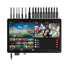 YoloLiv YoloBox Extreme 4K live streaming video switcher with touchscreen display and multiple input options.