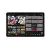 YoloLiv YoloBox Extreme 4K video live streaming encoder and switcher with display screen showing live video controls.