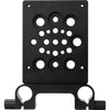 IDX System Technology multipurpose cheese plate for P-Vmicro V-mount video camera setup, shown from front angle.