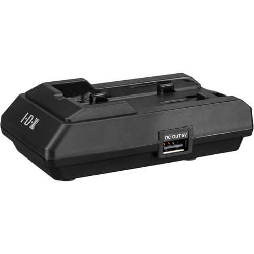 IDX System Technology battery adapter for CW-1 receiver, designed for Sony L-Series batteries, shown from side view. – image 3